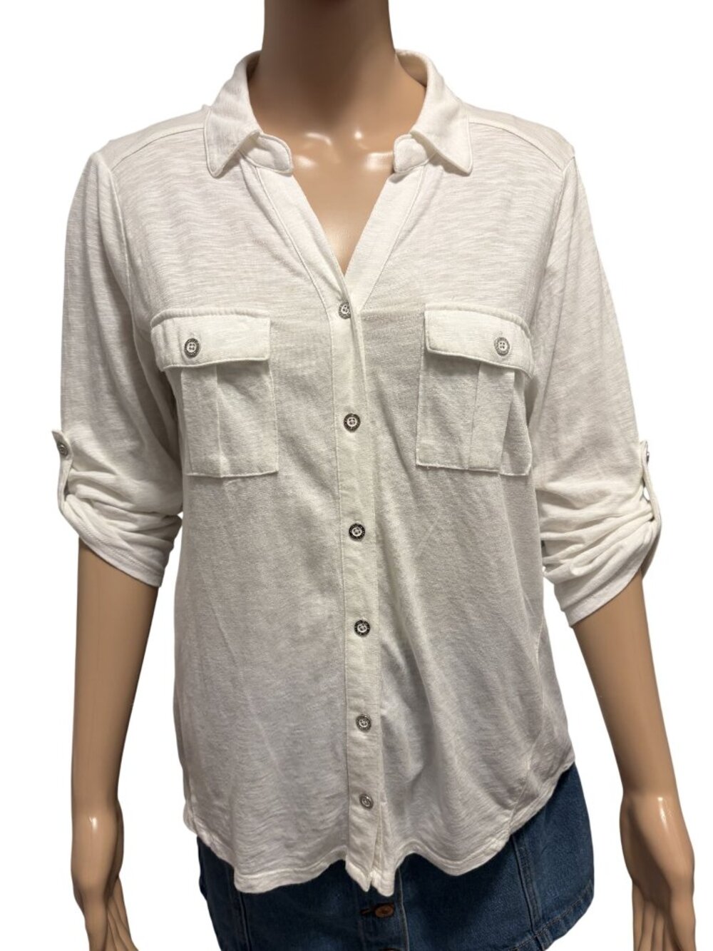 Liz Claiborne White Blouse Size PL
